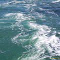Water turbulence created by the wind